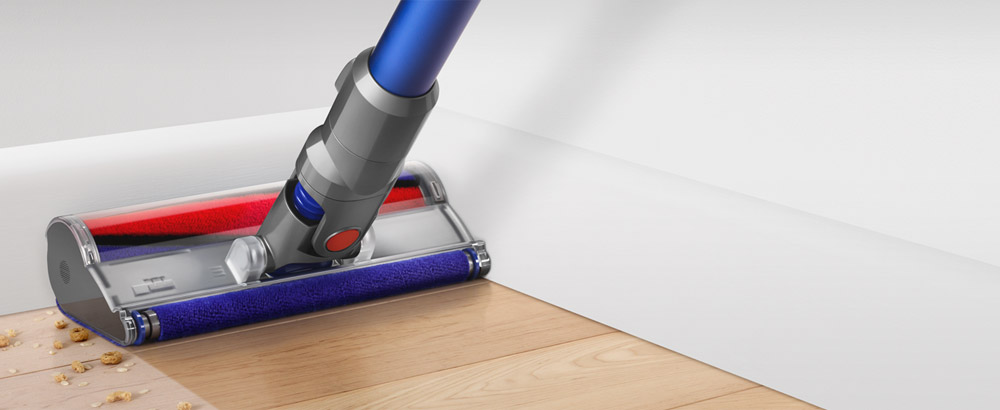 Easy to push across all floors. Cleans right up to edges. 