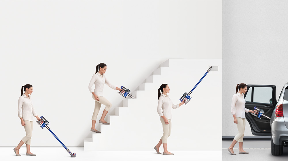 Dyson Fluffy Light and balanced – for floor to ceiling cleaning