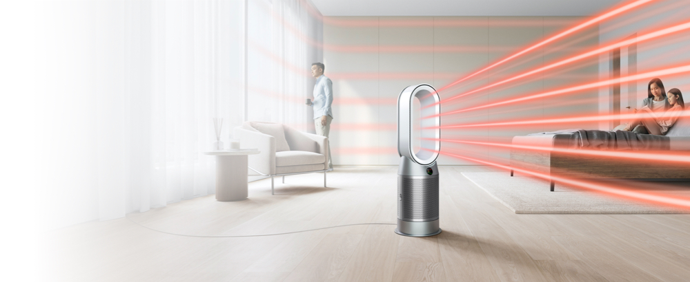 Heated air filling the family room