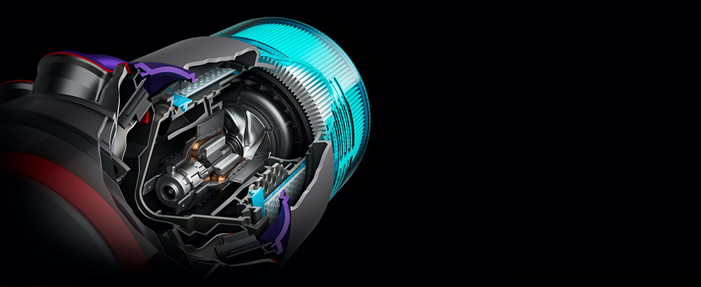 Inner workings of the Dyson Gen5detect vacuum.