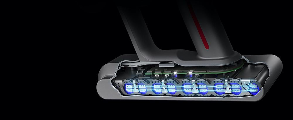 Cut-away of the cleaner head.