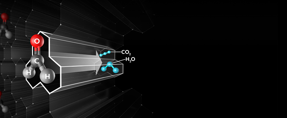 Dyson's solid-state formaldehyde sensor molecular visualisation.