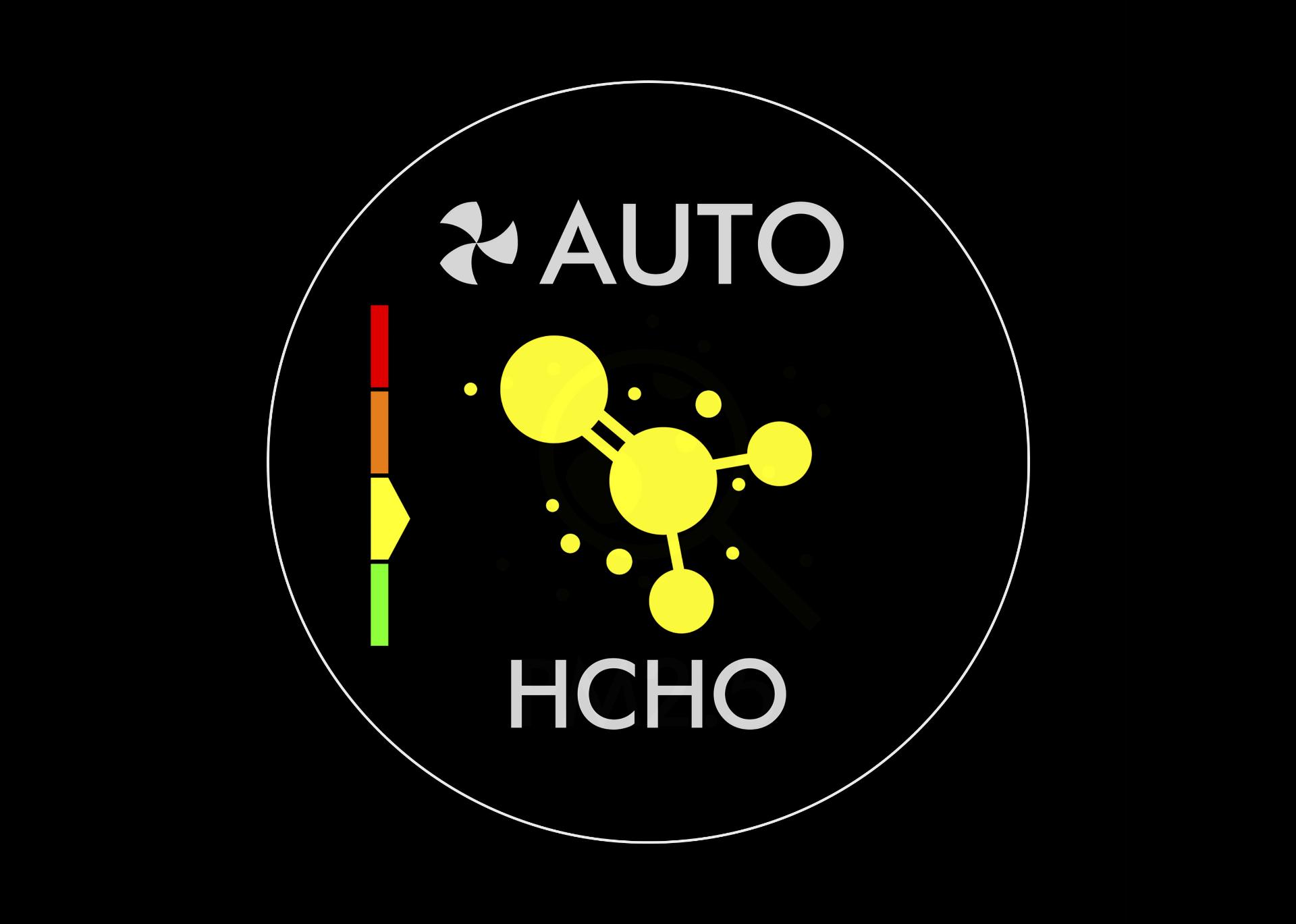 Dyson Purifier Big+Quiet Formaldehyde technology with LCD screen sensor icons.