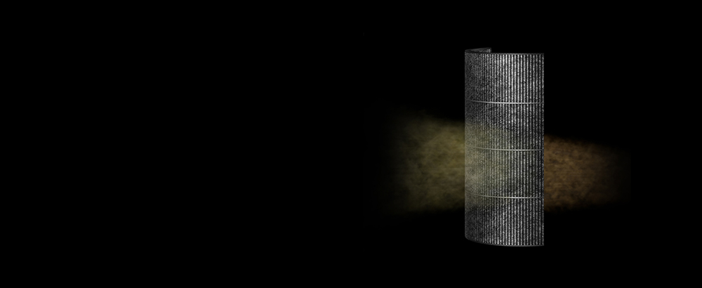 Activated carbon filter.