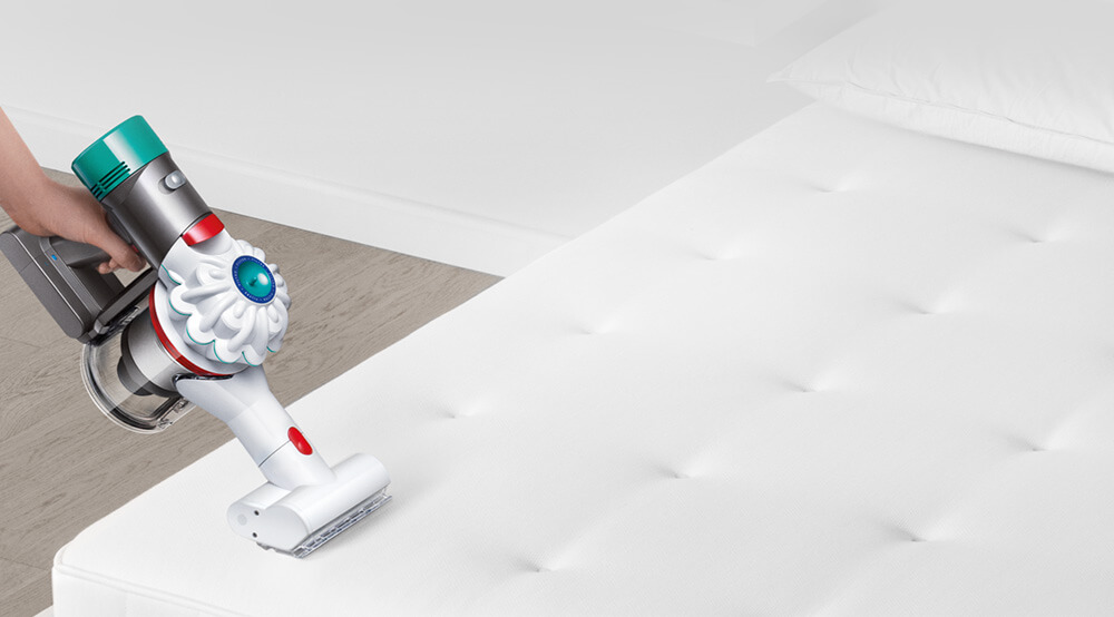 The Dyson V7 Mattress vacuum. Engineered to remove allergens from your mattress. 