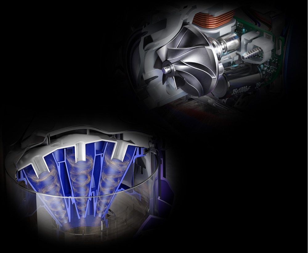 氣旋集塵科技的特寫