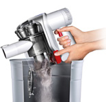Demonstration of emptying the DC56 Dyson Hard bin