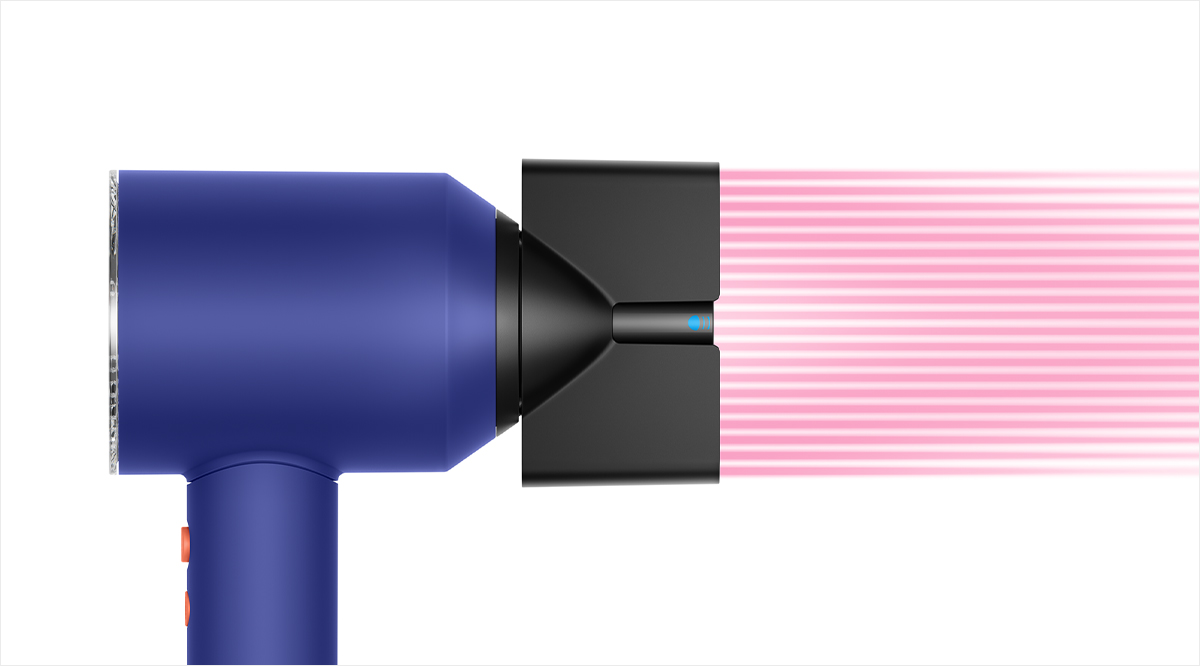Visualised airflow of Styling concentrator