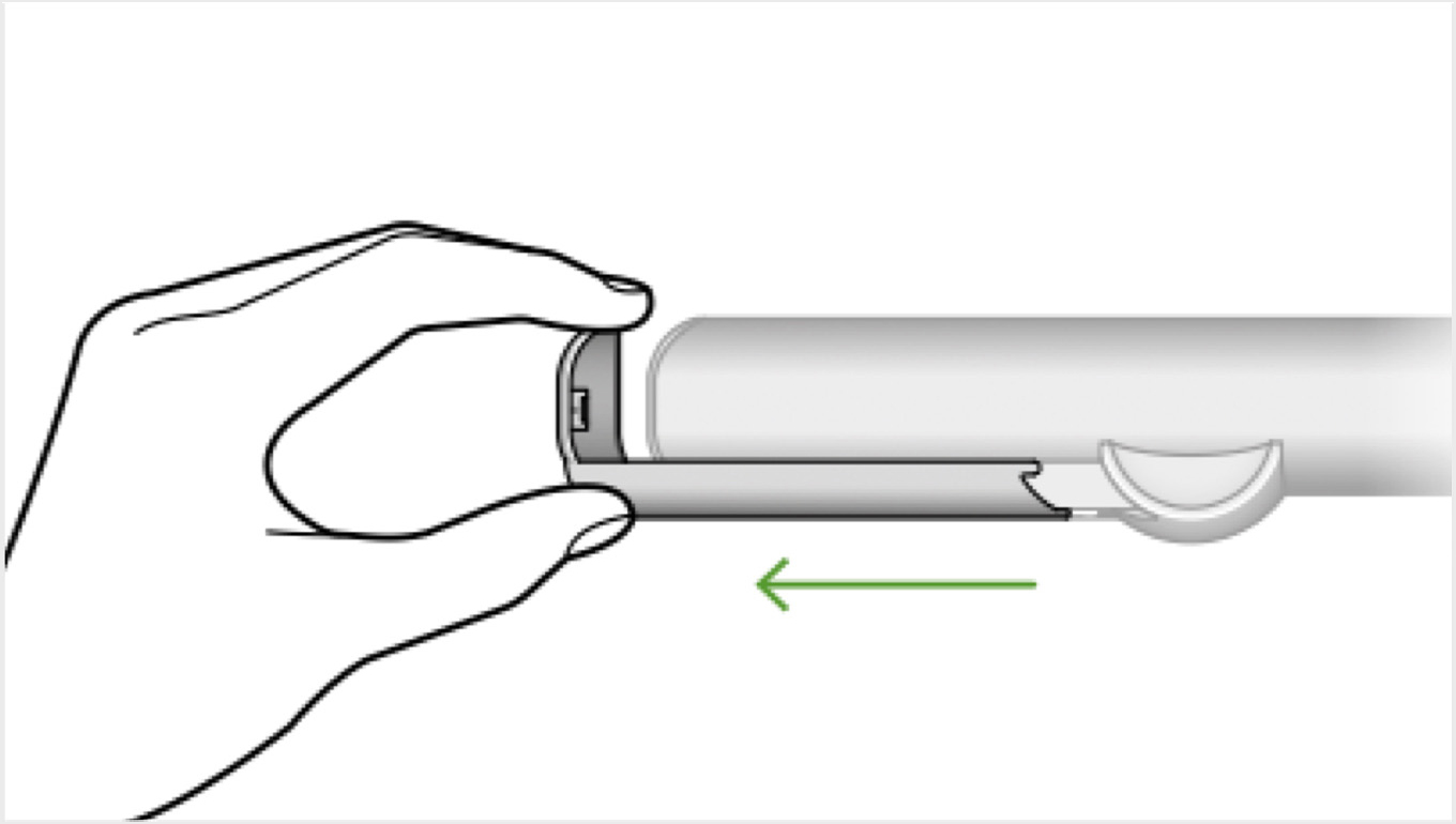 Illustration of diffusers being removed from the Dyson Airstrait machine.