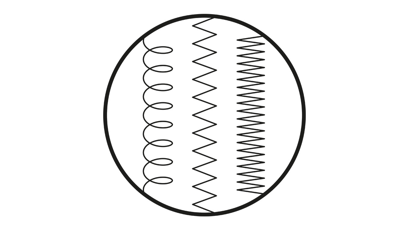 Line drawing of type 4 hair