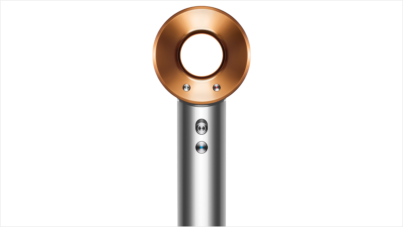 The Dyson Corrale hair straightener in Nickel Copper