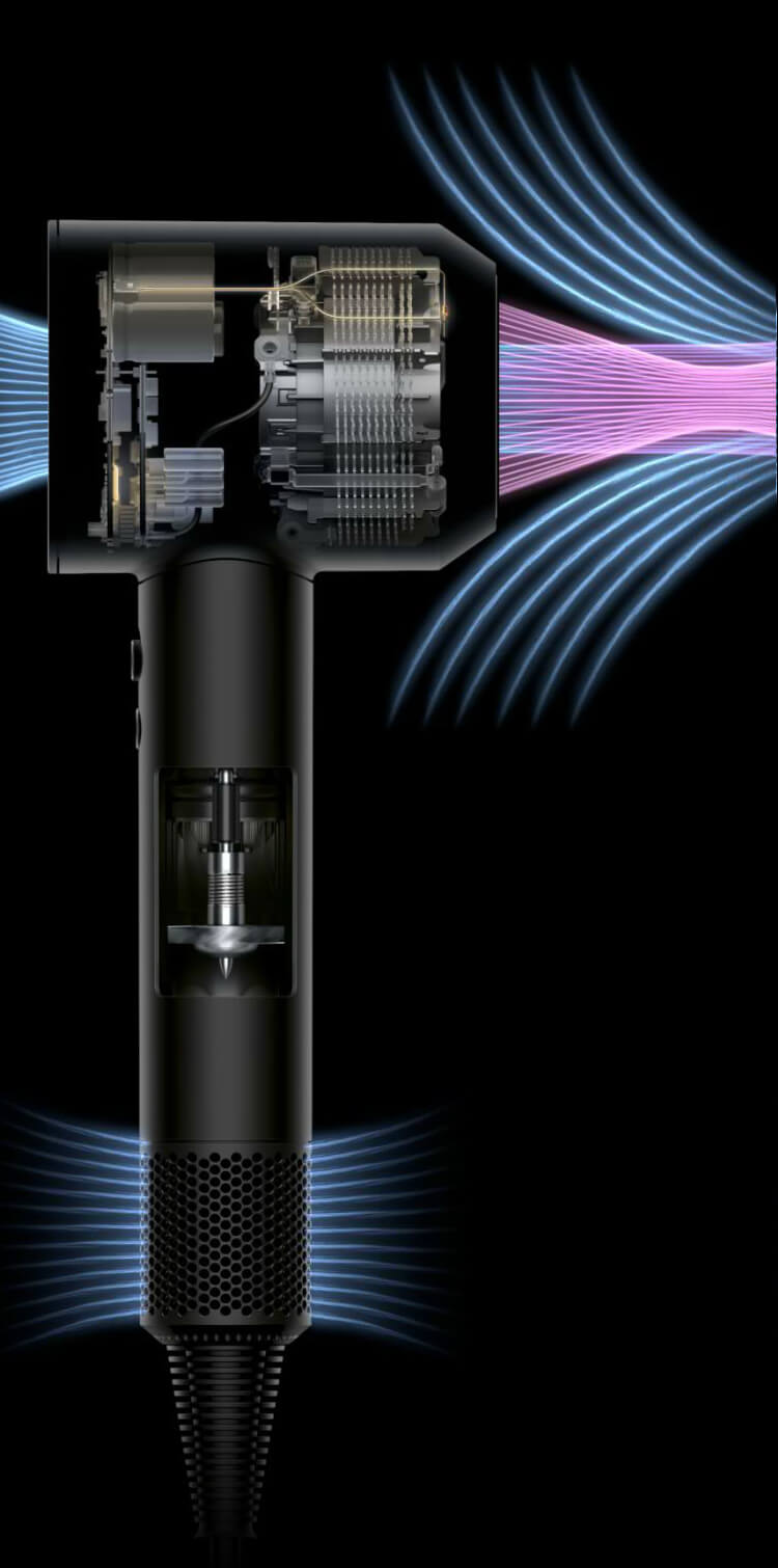 Les sèche-cheveux Dyson Supersonic™ sont dotés de la technologie Air Multiplier™.