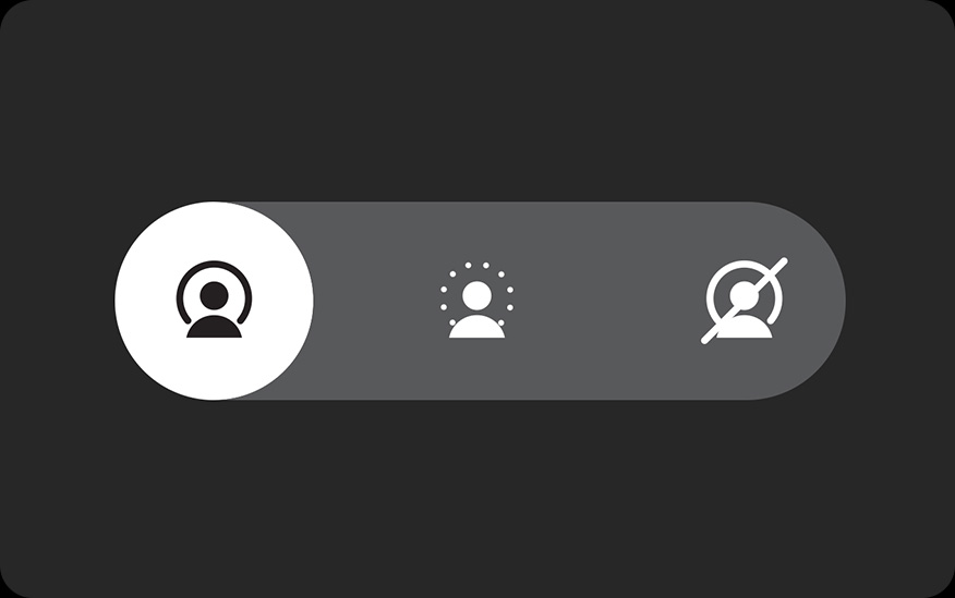 The Noise cancellation settings menu, for the Dyson OnTrac headphones, in the MyDyson app.