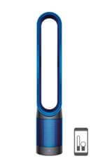Dyson purifier fan in iron and blue  colourway