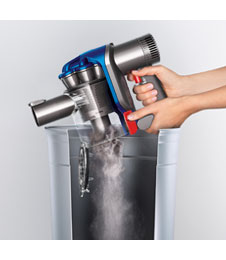 Vidage hygiénique du collecteur